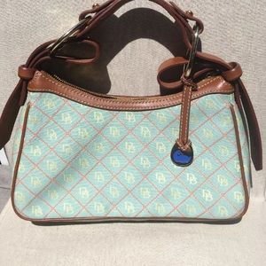 Dooney & Bourke Signature Quilt Hobo  Blue New